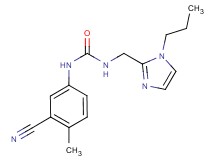 N-(3-cyano-4-methylphenyl)-N'-[(1-propyl-1H-imidazol-2-yl)methyl]urea