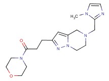 5-[(1-methyl-1H-imidazol-2-yl)methyl]-2-[3-(4-morpholinyl)-3-oxopropyl]-4,5,6,7-tetrahydropyrazolo[1,5-a]pyrazine