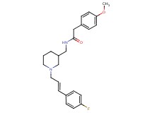 N-({1-[(2E)-3-(4-fluorophenyl)-2-propen-1-yl]-3-piperidinyl}methyl)-2-(4-methoxyphenyl)acetamide