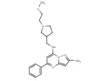 N-{[1-(2-methoxyethyl)pyrrolidin-3-yl]methyl}-2-methyl-5-phenylpyrazolo[1,5-a]pyrimidin-7-amine