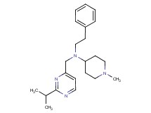 N-[(2-isopropylpyrimidin-4-yl)methyl]-1-methyl-N-(2-phenylethyl)piperidin-4-amine