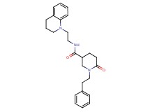 N-[2-(3,4-dihydro-1(2H)-quinolinyl)ethyl]-6-oxo-1-(2-phenylethyl)-3-piperidinecarboxamide