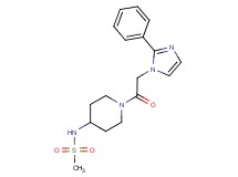 N-{1-[2-(2-phenyl-1H-imidazol-1-yl)acetyl]-4-piperidinyl}methanesulfonamide
