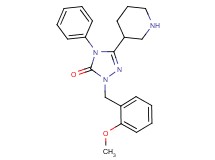 2-(2-methoxybenzyl)-4-phenyl-5-(3-piperidinyl)-2,4-dihydro-3H-1,2,4-triazol-3-one hydrochloride