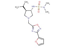 N'-((3S*,4R*)-1-{[3-(2-furyl)-1,2,4-oxadiazol-5-yl]methyl}-4-isopropylpyrrolidin-3-yl)-N,N-dimethylsulfamide