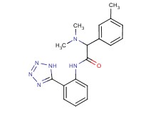 2-(dimethylamino)-2-(3-methylphenyl)-N-[2-(1H-tetrazol-5-yl)phenyl]acetamide