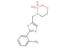 4-{[2-(2-methylphenyl)-1,3-thiazol-5-yl]methyl}-1,3,4-oxathiazinane 3,3-dioxide