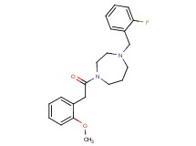 1-(2-fluorobenzyl)-4-[(2-methoxyphenyl)acetyl]-1,4-diazepane