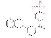 4-{[3-(3,4-dihydro-2(1H)-isoquinolinyl)-1-piperidinyl]carbonyl}benzenesulfonamide