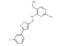 5-ethyl-N~4~-{[3-(3-fluorophenyl)isoxazol-5-yl]methyl}pyrimidine-2,4-diamine