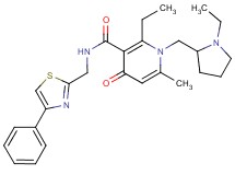 2-ethyl-1-[(1-ethyl-2-pyrrolidinyl)methyl]-6-methyl-4-oxo-N-[(4-phenyl-1,3-thiazol-2-yl)methyl]-1,4-dihydro-3-pyridinecarboxamide