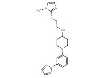 N-{2-[(1-methyl-1H-imidazol-2-yl)thio]ethyl}-1-[3-(1H-pyrazol-1-yl)phenyl]-4-piperidinamine