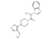 1-{2-[4-(4-ethyl-1H-pyrazol-5-yl)piperidin-1-yl]-1-methyl-2-oxoethyl}-1H-benzimidazole