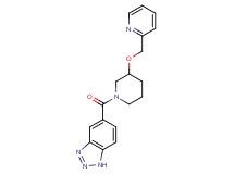 5-{[3-(2-pyridinylmethoxy)-1-piperidinyl]carbonyl}-1H-1,2,3-benzotriazole