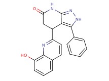4-(8-hydroxyquinolin-2-yl)-3-phenyl-2,4,5,7-tetrahydro-6H-pyrazolo[3,4-b]pyridin-6-one