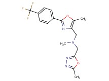 N-methyl-1-(5-methyl-1,3,4-oxadiazol-2-yl)-N-({5-methyl-2-[4-(trifluoromethyl)phenyl]-1,3-oxazol-4-yl}methyl)methanamine