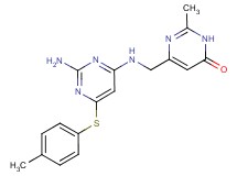 6-[({2-amino-6-[(4-methylphenyl)thio]pyrimidin-4-yl}amino)methyl]-2-methylpyrimidin-4(3H)-one