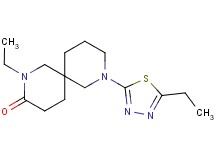 2-ethyl-8-(5-ethyl-1,3,4-thiadiazol-2-yl)-2,8-diazaspiro[5.5]undecan-3-one