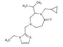 4-(cyclopropylmethyl)-1-[(1-ethyl-1H-imidazol-2-yl)methyl]-3-isopropyl-1,4-diazepan-5-one