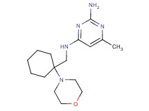 6-methyl-N~4~-[(1-morpholin-4-ylcyclohexyl)methyl]pyrimidine-2,4-diamine