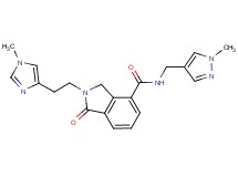 2-[2-(1-methyl-1H-imidazol-4-yl)ethyl]-N-[(1-methyl-1H-pyrazol-4-yl)methyl]-1-oxoisoindoline-4-carboxamide