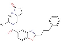N-isopropyl-N-[(5-oxo-2-pyrrolidinyl)methyl]-2-(3-phenylpropyl)-1,3-benzoxazole-5-carboxamide
