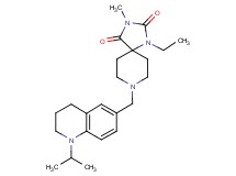 1-ethyl-8-[(1-isopropyl-1,2,3,4-tetrahydro-6-quinolinyl)methyl]-3-methyl-1,3,8-triazaspiro[4.5]decane-2,4-dione