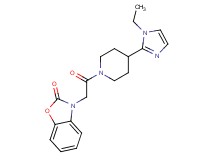 3-{2-[4-(1-ethyl-1H-imidazol-2-yl)piperidin-1-yl]-2-oxoethyl}-1,3-benzoxazol-2(3H)-one