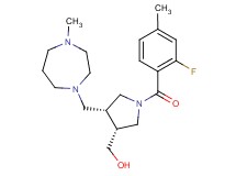 {(3R*,4R*)-1-(2-fluoro-4-methylbenzoyl)-4-[(4-methyl-1,4-diazepan-1-yl)methyl]pyrrolidin-3-yl}methanol