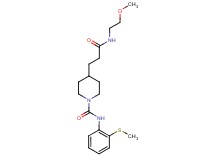 4-{3-[(2-methoxyethyl)amino]-3-oxopropyl}-N-[2-(methylthio)phenyl]-1-piperidinecarboxamide