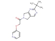2-tert-butyl-6-[(pyridin-3-yloxy)acetyl]-6,7-dihydro-5H-pyrrolo[3,4-d]pyrimidine