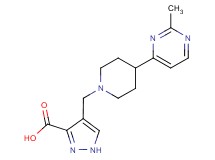 4-{[4-(2-methylpyrimidin-4-yl)piperidin-1-yl]methyl}-1H-pyrazole-3-carboxylic acid