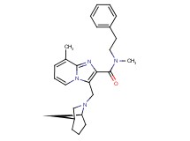 3-[(1R*,5S*)-6-azabicyclo[3.2.1]oct-6-ylmethyl]-N,8-dimethyl-N-(2-phenylethyl)imidazo[1,2-a]pyridine-2-carboxamide