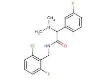 N-(2-chloro-6-fluorobenzyl)-2-(dimethylamino)-2-(3-fluorophenyl)acetamide