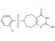 7-[(2-chlorophenyl)sulfonyl]-2-methyl-3,5,6,7,8,9-hexahydro-4H-pyrimido[4,5-d]azepin-4-one