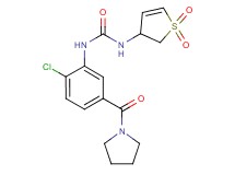 N-[2-chloro-5-(pyrrolidin-1-ylcarbonyl)phenyl]-N'-(1,1-dioxido-2,3-dihydro-3-thienyl)urea