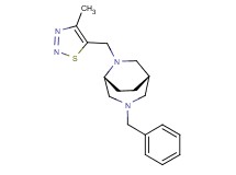 (1S*,5R*)-3-benzyl-6-[(4-methyl-1,2,3-thiadiazol-5-yl)methyl]-3,6-diazabicyclo[3.2.2]nonane