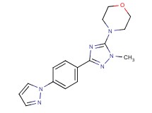 4-{1-methyl-3-[4-(1H-pyrazol-1-yl)phenyl]-1H-1,2,4-triazol-5-yl}morpholine
