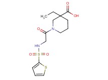 3-ethyl-1-[N-(2-thienylsulfonyl)glycyl]piperidine-3-carboxylic acid