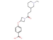4-({1-[3-(1-methyl-3-piperidinyl)propanoyl]-3-azetidinyl}oxy)benzoic acid