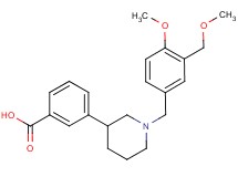 3-{1-[4-methoxy-3-(methoxymethyl)benzyl]piperidin-3-yl}benzoic acid