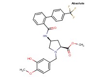 methyl (4S)-1-(3-hydroxy-4-methoxybenzyl)-4-({[4'-(trifluoromethyl)-2-biphenylyl]carbonyl}amino)-L-prolinate