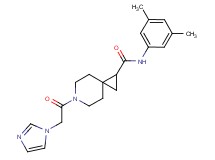 N-(3,5-dimethylphenyl)-6-(1H-imidazol-1-ylacetyl)-6-azaspiro[2.5]octane-1-carboxamide
