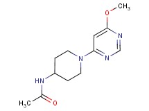 N-[1-(6-methoxypyrimidin-4-yl)piperidin-4-yl]acetamide