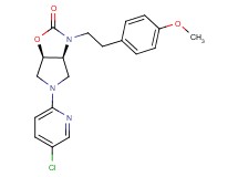 (3aS*,6aR*)-5-(5-chloro-2-pyridinyl)-3-[2-(4-methoxyphenyl)ethyl]hexahydro-2H-pyrrolo[3,4-d][1,3]oxazol-2-one