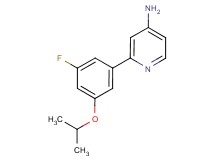 2-(3-fluoro-5-isopropoxyphenyl)pyridin-4-amine