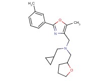 (cyclopropylmethyl){[5-methyl-2-(3-methylphenyl)-1,3-oxazol-4-yl]methyl}(tetrahydro-2-furanylmethyl)amine