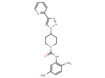 N-(2,5-dimethylphenyl)-4-(4-pyridin-2-yl-1H-1,2,3-triazol-1-yl)piperidine-1-carboxamide