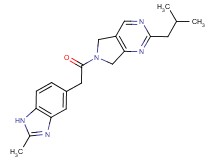 2-isobutyl-6-[(2-methyl-1H-benzimidazol-5-yl)acetyl]-6,7-dihydro-5H-pyrrolo[3,4-d]pyrimidine