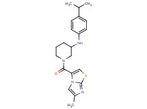 N-(4-isopropylphenyl)-1-[(6-methylimidazo[2,1-b][1,3]thiazol-3-yl)carbonyl]-3-piperidinamine